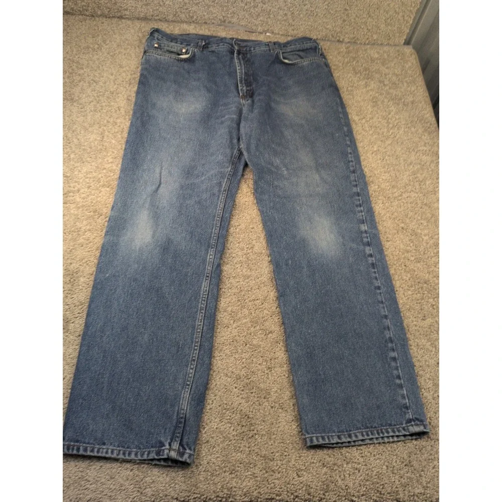 Brooks Brothers 346 Mens Straight Leg Blue Denim Jeans 40x32 Medium Wash Cotton